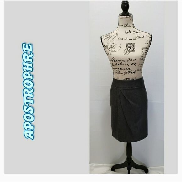 Apostrophre Penstripe pencil  Skirt - Picture 4 of 4